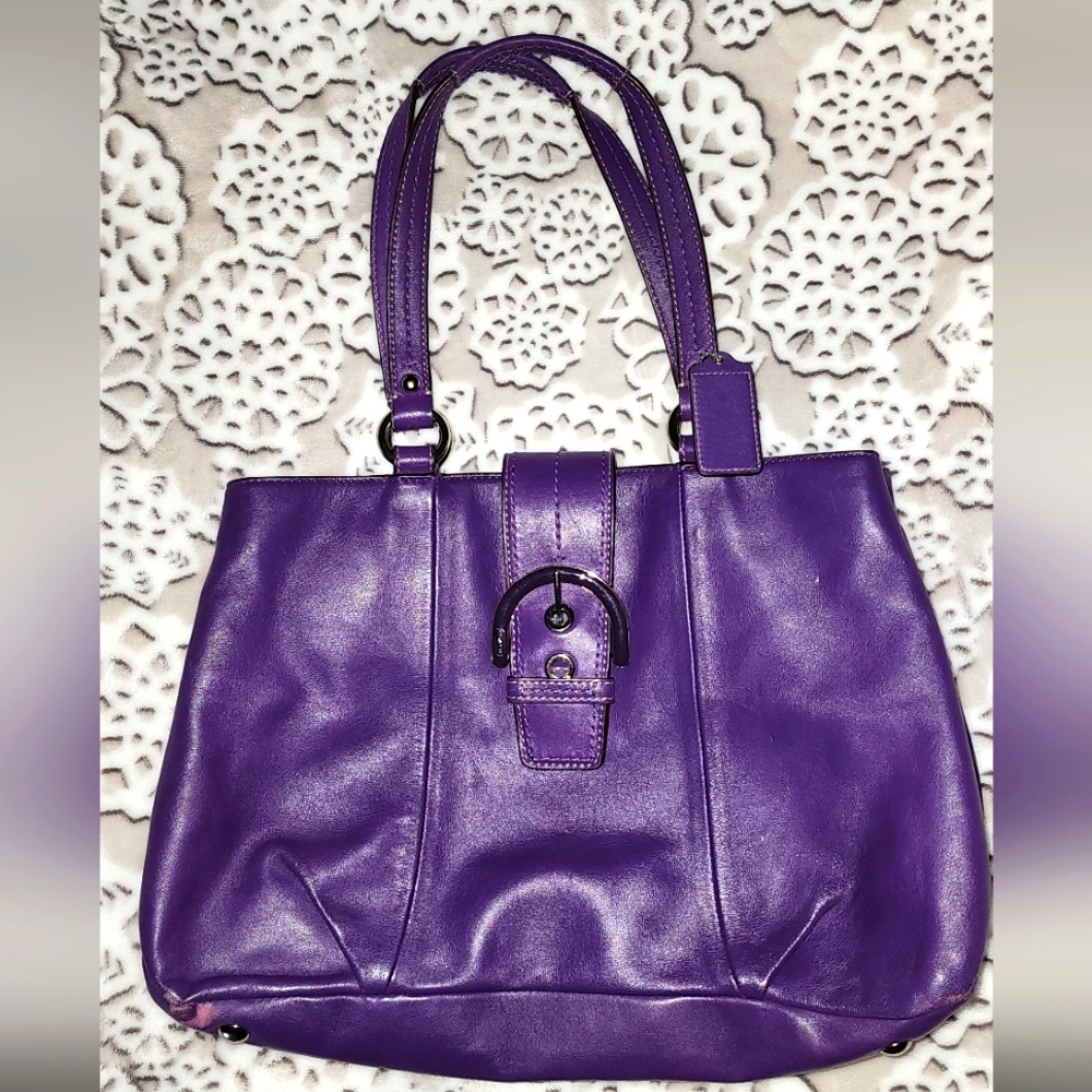 Purple Coach Purse